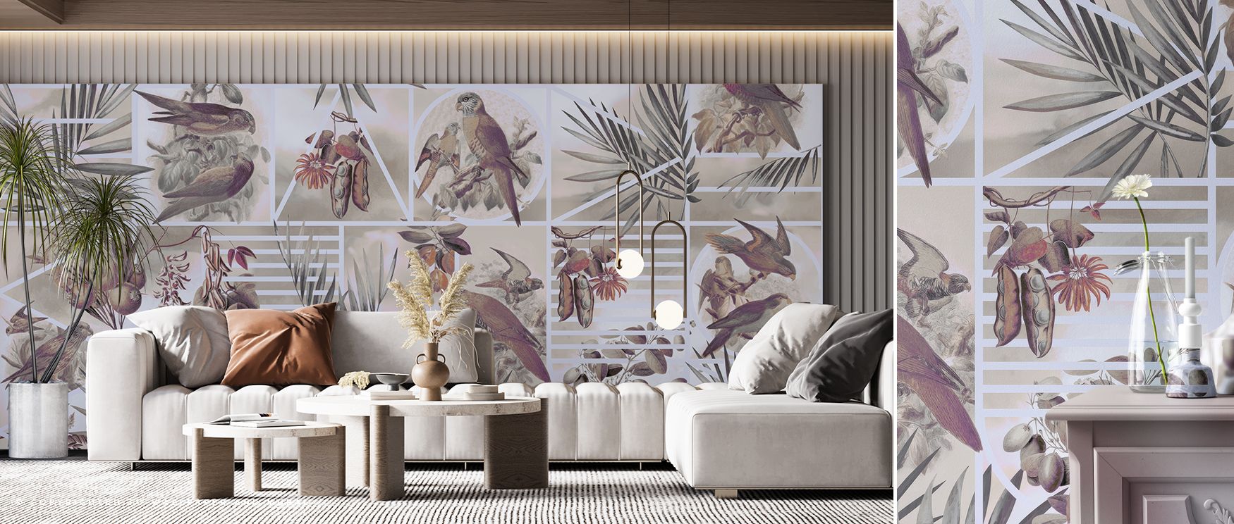 Energy radiates from the Parrots Study Wallpaper, where parrot motifs create rhythm across colorful surfaces. Each detail conveys vitality, enriching atmosphere with exotic charm. The design reflects balance and motion, transforming walls into expressive 