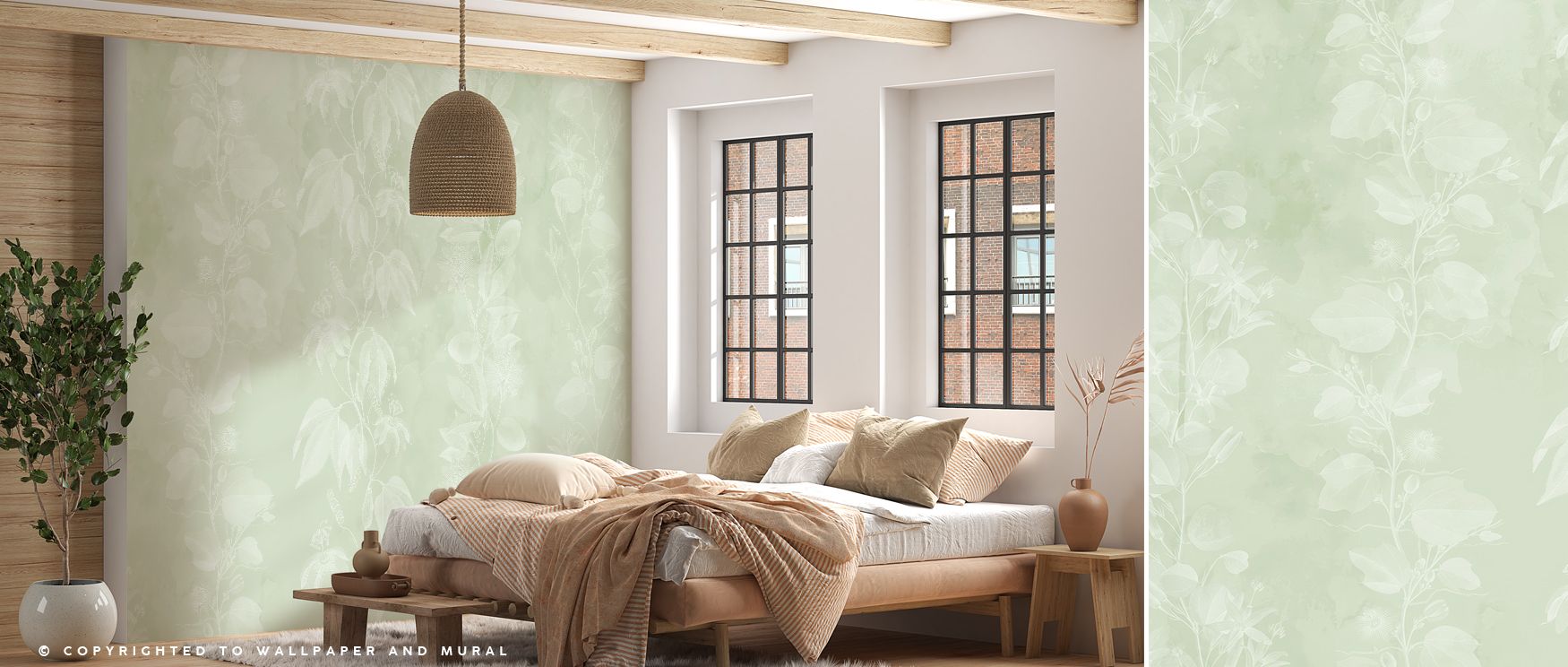 Passiflora Light Wallpaper radiates serenity through floral motifs layered across soft tones that balance calmness with elegance. Each detail conveys clarity, turning walls into canvases filled with refined beauty. Perfect for bedrooms, living rooms, or o
