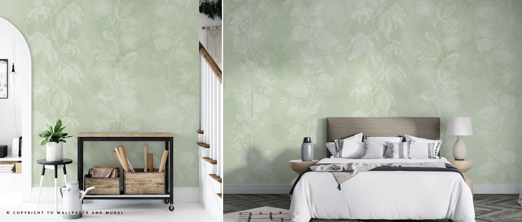 Delicate elegance defines the Passiflora Light Wallpaper, where passionflower motifs bloom across subtle tones with airy rhythm. Each detail conveys calm presence, enriching interiors with balance and charm. The design radiates refinement, making walls ex
