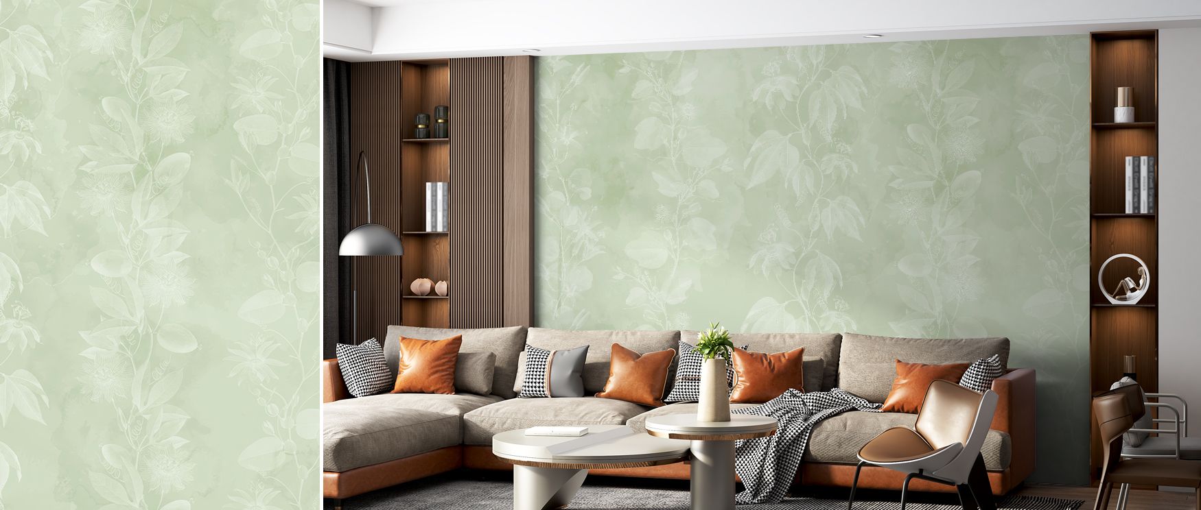 The Passiflora Light Wallpaper reflects refinement through floral motifs arranged in calm rhythm across soft tones. Each detail conveys elegance, offering interiors atmosphere of balance. The design radiates charm, enriching walls with serenity. Perfect f