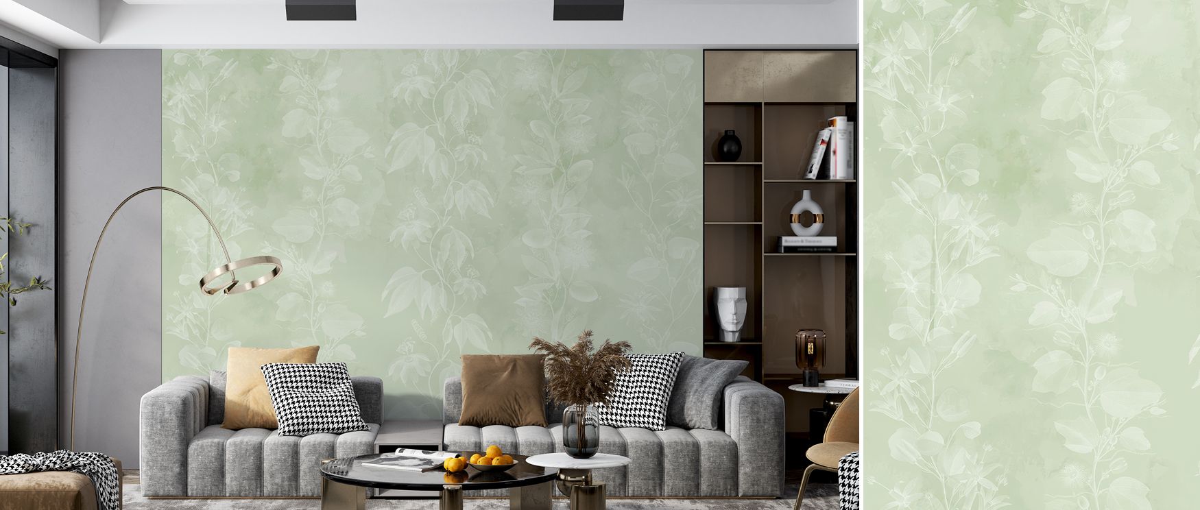 Soft tones enrich the Passiflora Light Wallpaper, where floral motifs convey clarity and rhythm across gentle surfaces. Each passionflower detail radiates elegance, offering atmosphere of serenity. The design reflects balance, making walls expressive with