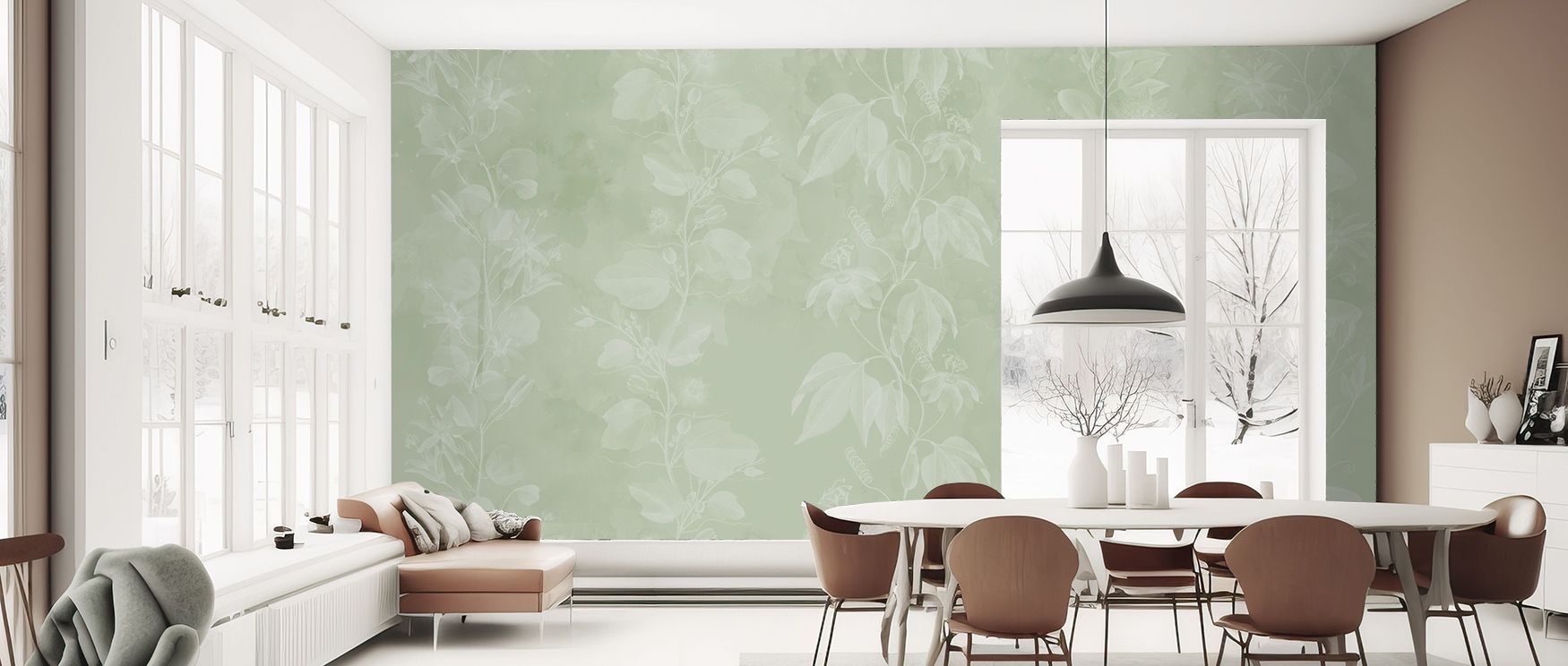 Grace defines the Passiflora Light Wallpaper, where passionflower motifs bloom across calming backdrops with rhythm and clarity. Each element conveys serenity, enriching atmosphere with charm. The design radiates natural beauty, turning walls into express
