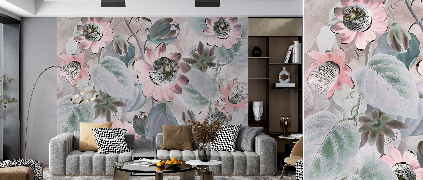 Vibrancy defines the Passifloras Emerging Bright Red Wallpaper, where floral motifs bloom across bold tones of red. Each detail conveys energy and rhythm, enriching atmosphere with clarity. The design reflects passion and artistry, turning walls into expr