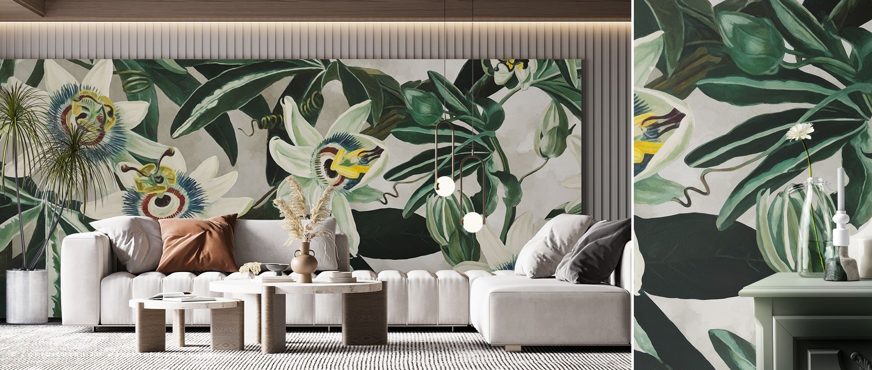 Timeless elegance emerges in the Passion Flowers Wallpaper, where floral motifs radiate rhythm across soft surfaces. Each detail conveys serenity, offering atmosphere of refinement. The design enriches interiors with charm, turning walls into canvases of 