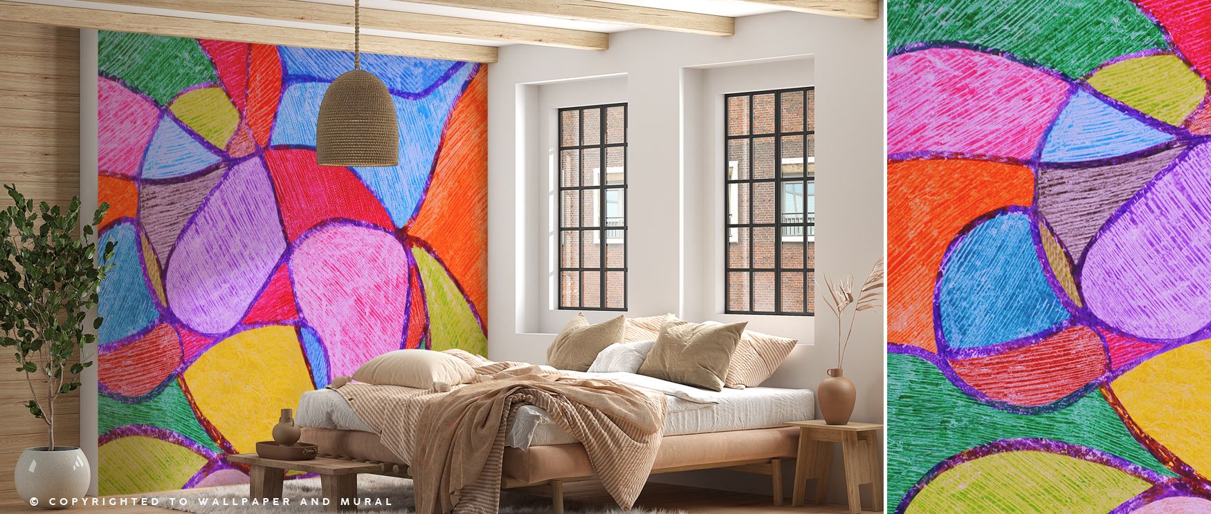 Patchwork Field Wallpaper radiates rustic charm through motifs arranged across calming tones. Each detail conveys warmth and balance, enriching atmosphere with rhythm. The design reflects cultural artistry, turning walls into expressive surfaces. Perfect 