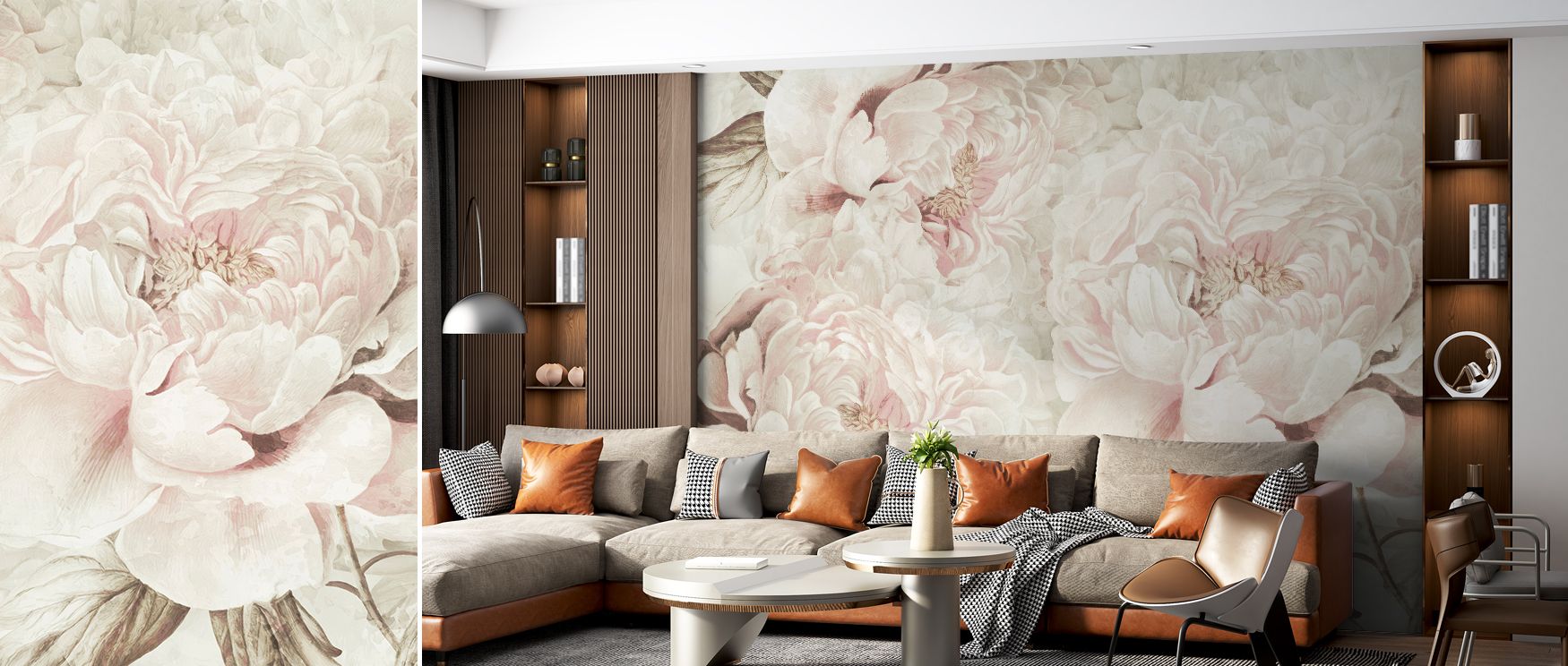 The Pions Dream Wallpaper enriches interiors with floral balance through motifs that radiate refinement across soft tones. Each element conveys calmness, offering atmosphere filled with charm. The design reflects timeless beauty, turning walls into expres