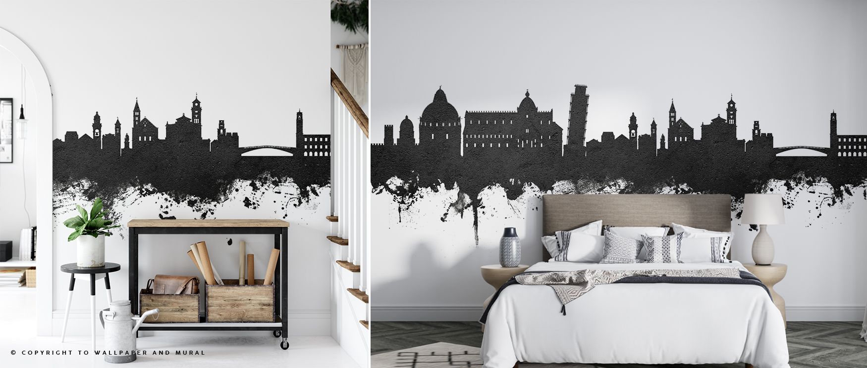 The Pisa Italy Skyline Black & White Wallpaper conveys cultural charm through city motifs arranged in monochrome rhythm. Each detail reflects refinement, enriching atmosphere with balance. The design radiates timeless artistry, turning walls into expressi