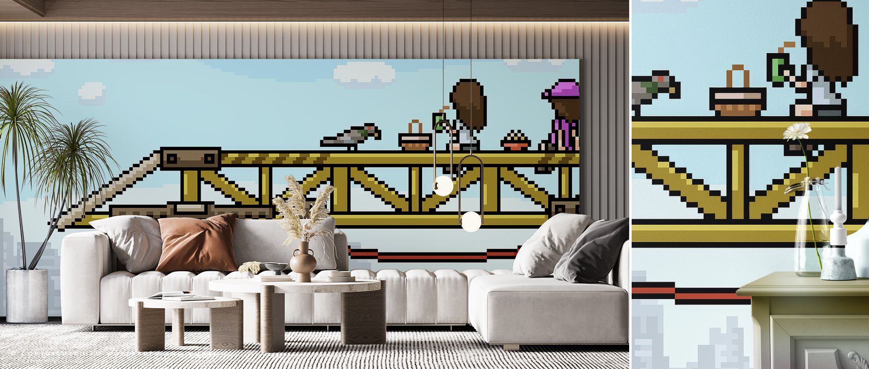 Balance thrives in the Pixel Crane Wallpaper, where pixelated cranes stretch across calming backdrops. Each detail conveys energy, enriching atmosphere with refinement. The design reflects artistry, turning walls into surfaces of vitality and charm. Perfe
