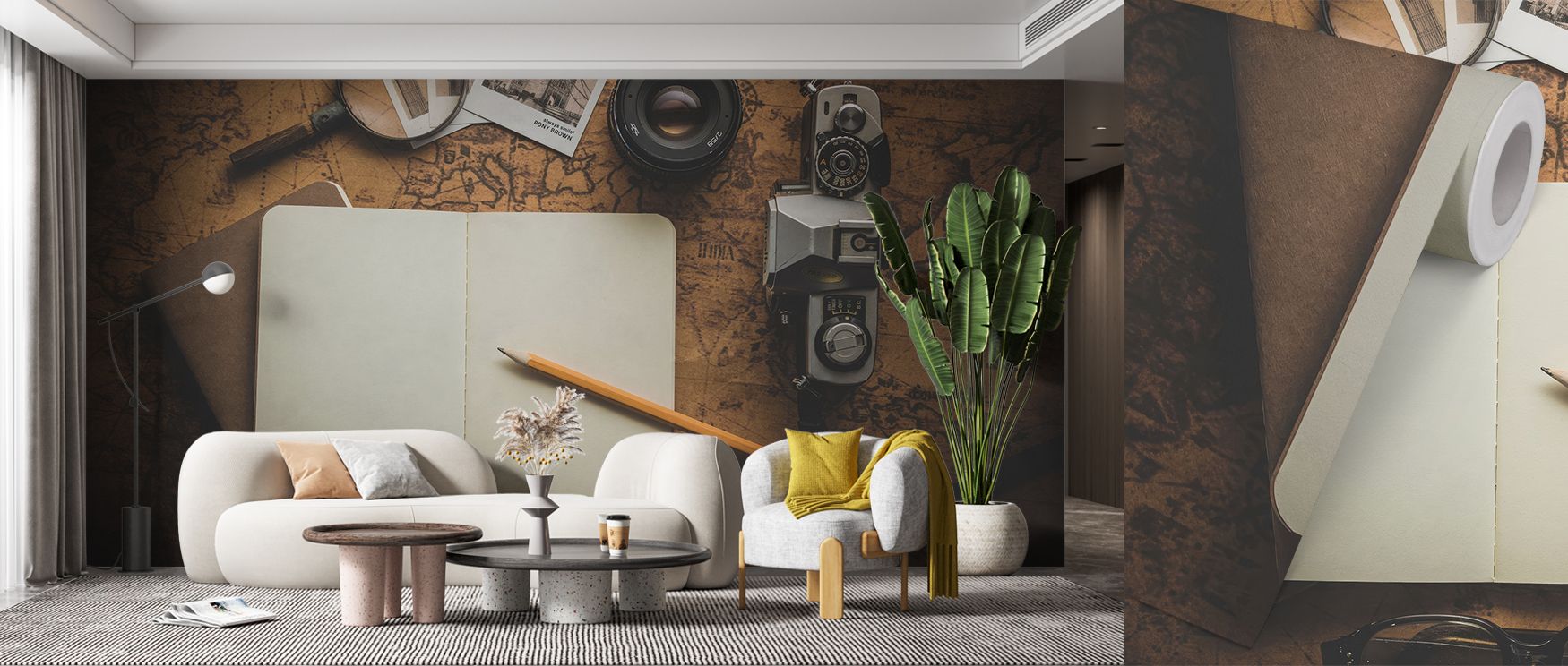 Travel energy flows in the Planning a Trip Wallpaper, where motifs of compasses and maps stretch with rhythm across calm surfaces. Each detail conveys charm, enriching atmosphere with refinement. The design radiates vitality, making walls expressive with 