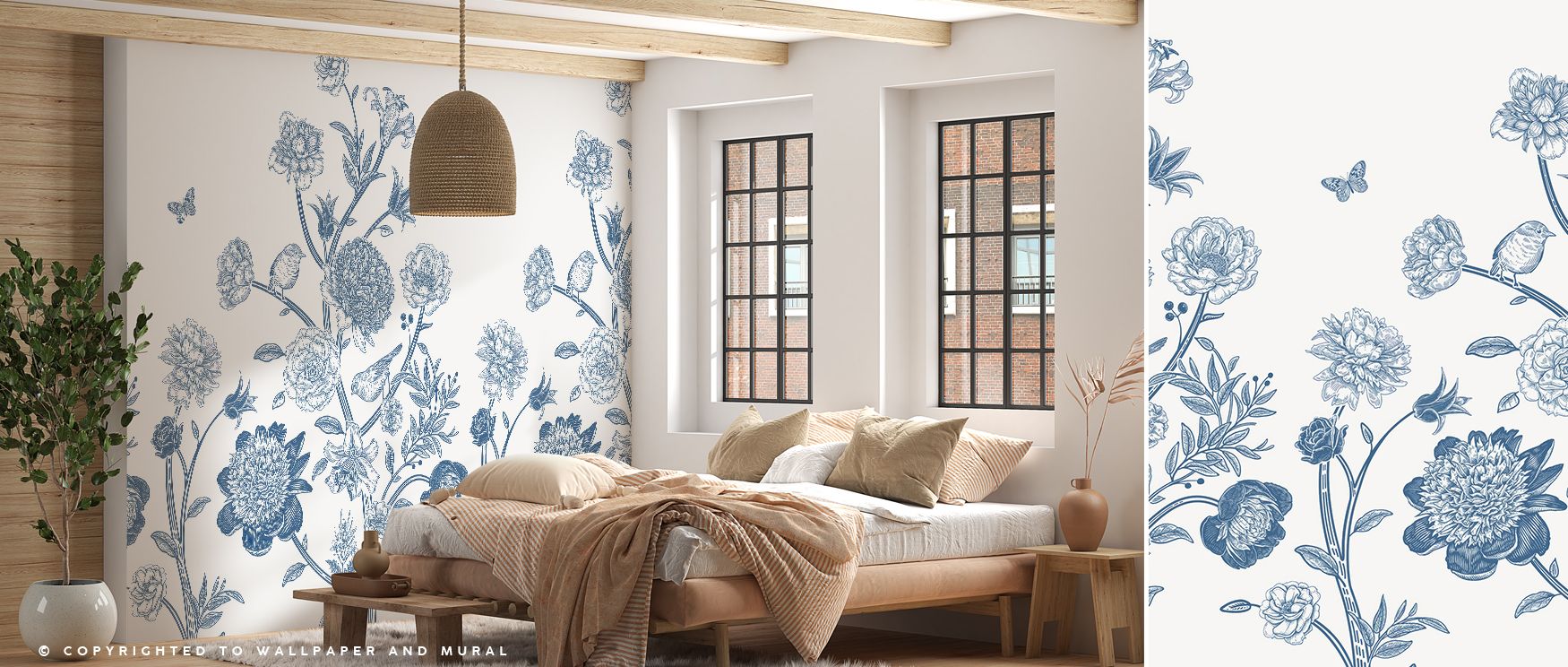 Proud Victorian Flowers Wallpaper radiates cultural refinement through ornate blossoms layered across tranquil surfaces, conveying rhythm and charm. Each motif enriches interiors with clarity, offering calm presence. Perfect for offices, bedrooms, or livi
