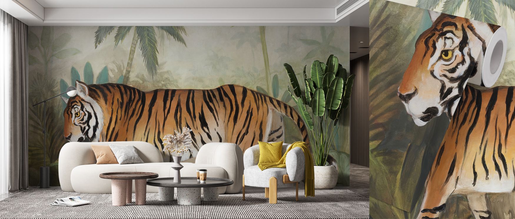 Wild grace defines the Prowling Wallpaper, where motifs stretch with rhythm across bold backdrops. Each detail conveys energy, enriching interiors with vitality and refinement. The design radiates charm, turning walls into cultural canvases of life. Perfe