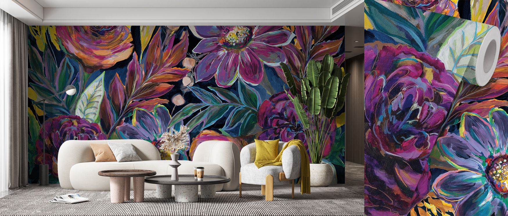 The Purple Perplexed Wallpaper carries a captivating sense of mystery, its deep amethyst shades layered with lighter lavender tones that intertwine in graceful curves, flowing together in visual symphony. The overall impression is one of continuous moveme