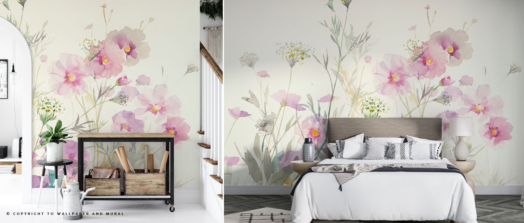 Soft layers in the Queen Annes Lace and Cosmos Wallpaper suggest delicacy, weaving blossoms into harmonious balance. Ideal for bedrooms or offices, it nurtures calm with each detail. The design creates movement while maintaining stillness, recalling garde