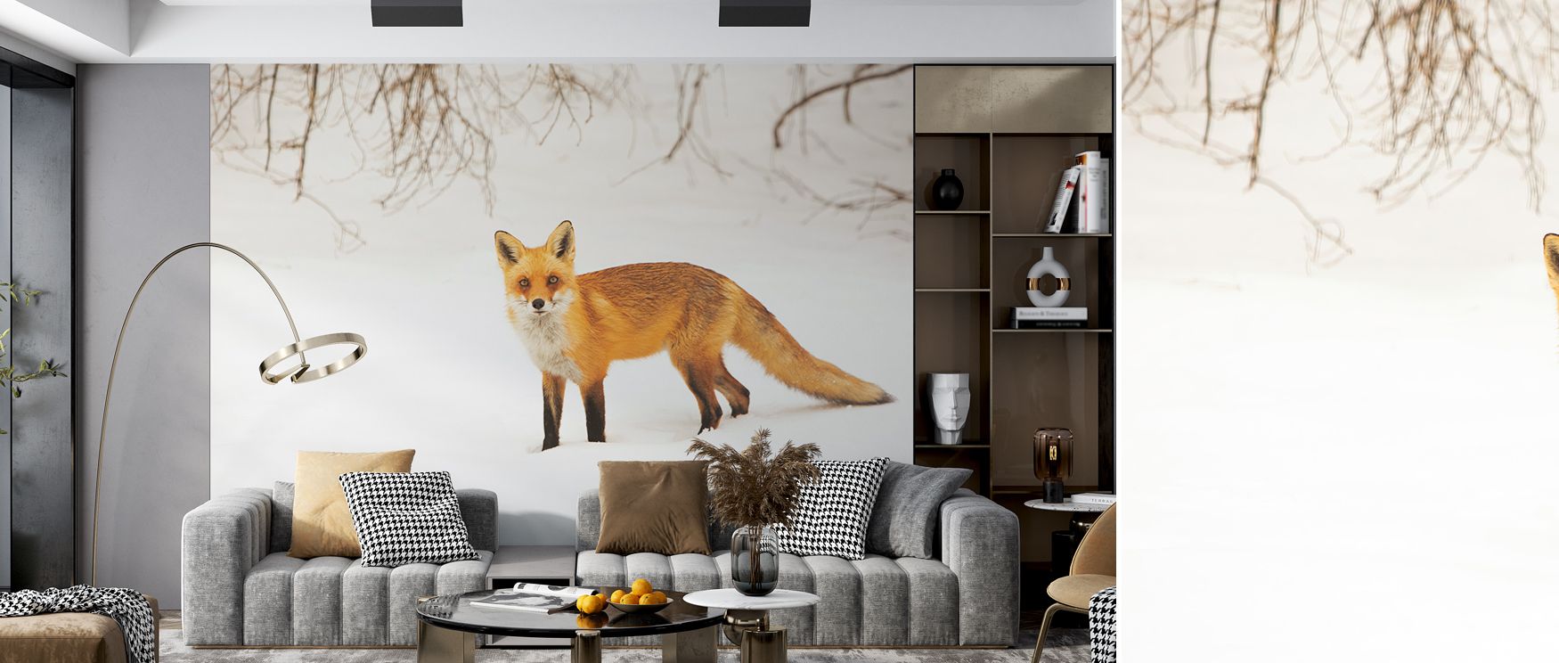 Through russet tones, the Red Fox IV Wallpaper captures the essence of wildlife. Offices or bedrooms gain atmosphere alive with vibrancy. Each detail reflects motion, enriching interiors with charm. 