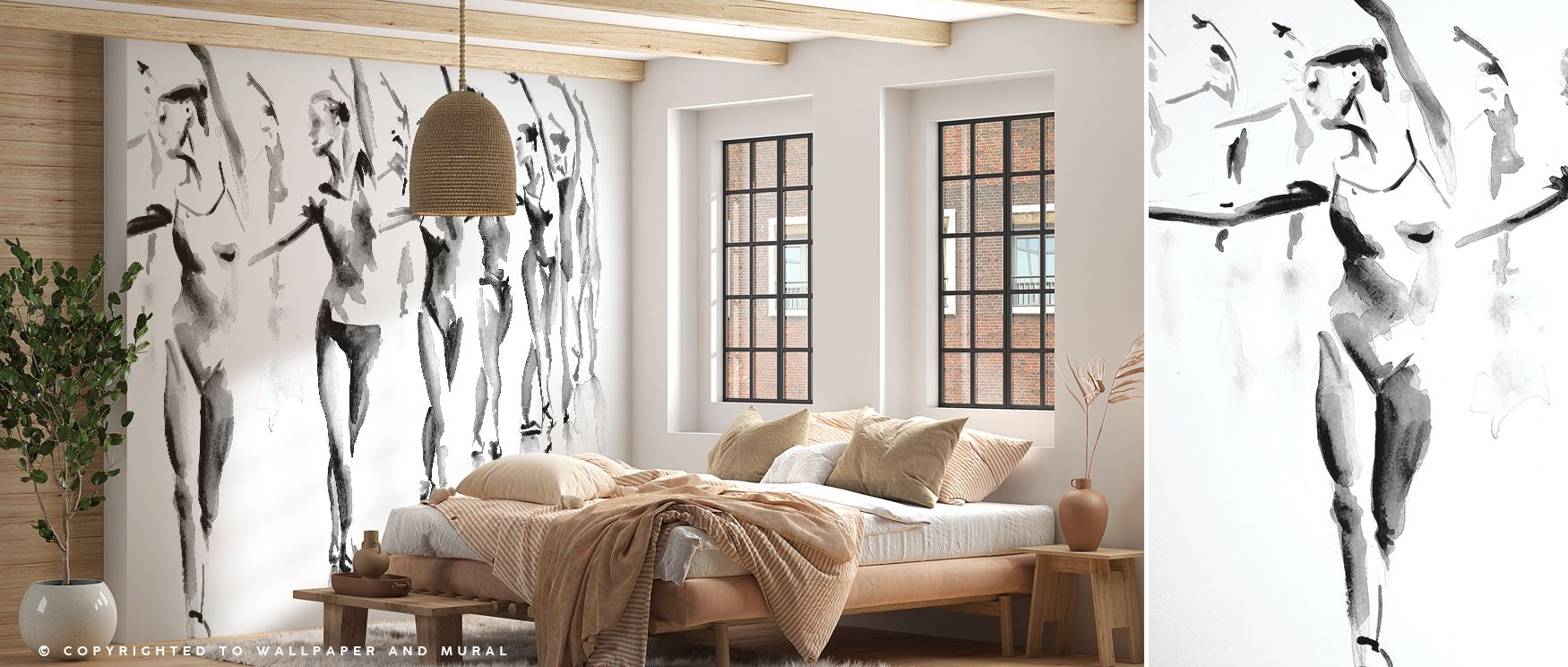 Rehearsal Wallpaper captures artistry through flowing motifs layered in muted tones, conveying rhythm and calm sophistication. Its impression feels contemplative, enriching interiors with grace. Bedrooms, offices, and living rooms alike benefit from its i