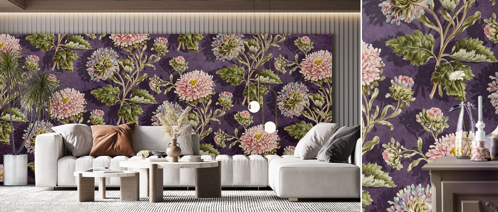 Royal Bouquet Wallpaper communicates sophistication through blossoms that ripple across muted palette. Each detail feels deliberate, offering charm and balance. Its composition provides atmosphere that inspires calm reflection, making spaces refined and w