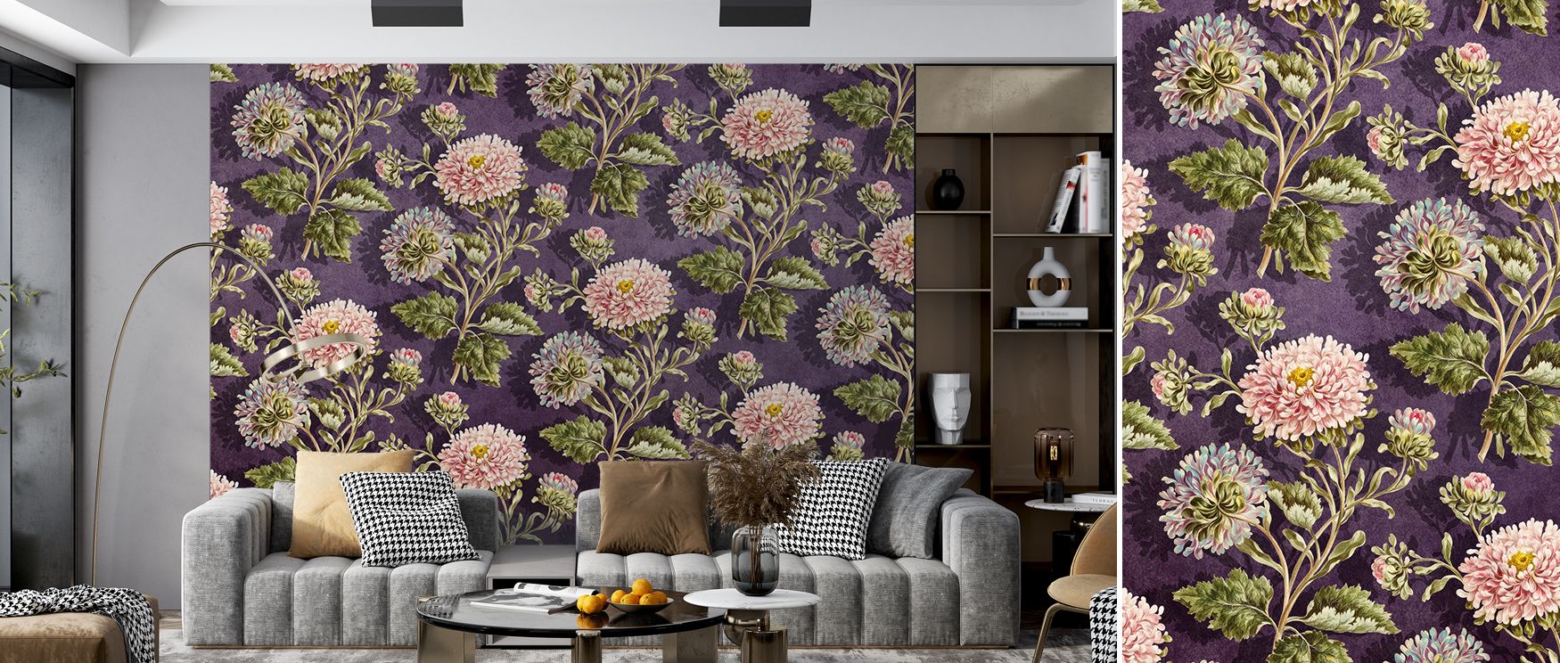Royal Bouquet Wallpaper reflects delicacy and charm through blossoms layered with muted tones. Its impression feels calm and refined, offering atmosphere that sustains reflection and creativity. The palette ensures adaptability, harmonizing across modern 