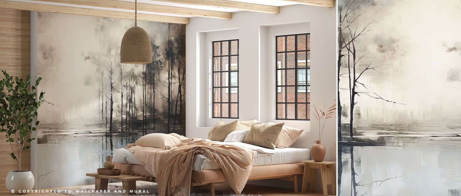 Scenic Evening Lake Wallpaper conveys serenity through reflective waters layered in twilight tones. Its impression sustains calm atmosphere, enriching interiors naturally. Bedrooms, offices, and living rooms gain inspiration from its influence, which sust