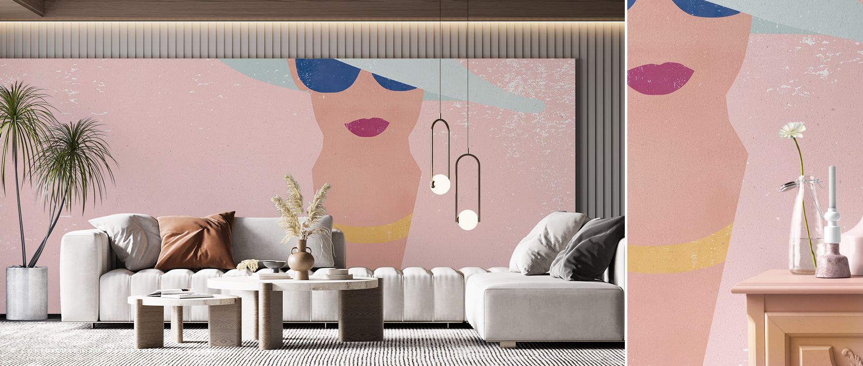 Semi Vision Wallpaper communicates refinement through abstract motifs layered across muted palette. Its impression conveys calm resonance, enriching interiors naturally. Bedrooms, living rooms, and offices gain inspiration from its influence, which sustai