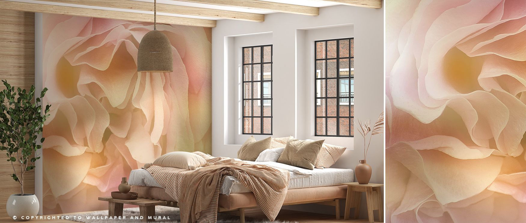 Soft Petals Wallpaper conveys refinement through blossoms layered in muted tones that sustain floral resonance. Its impression enriches interiors naturally, offering calm charm. Bedrooms, offices, and living rooms gain inspiration from its influence, whic