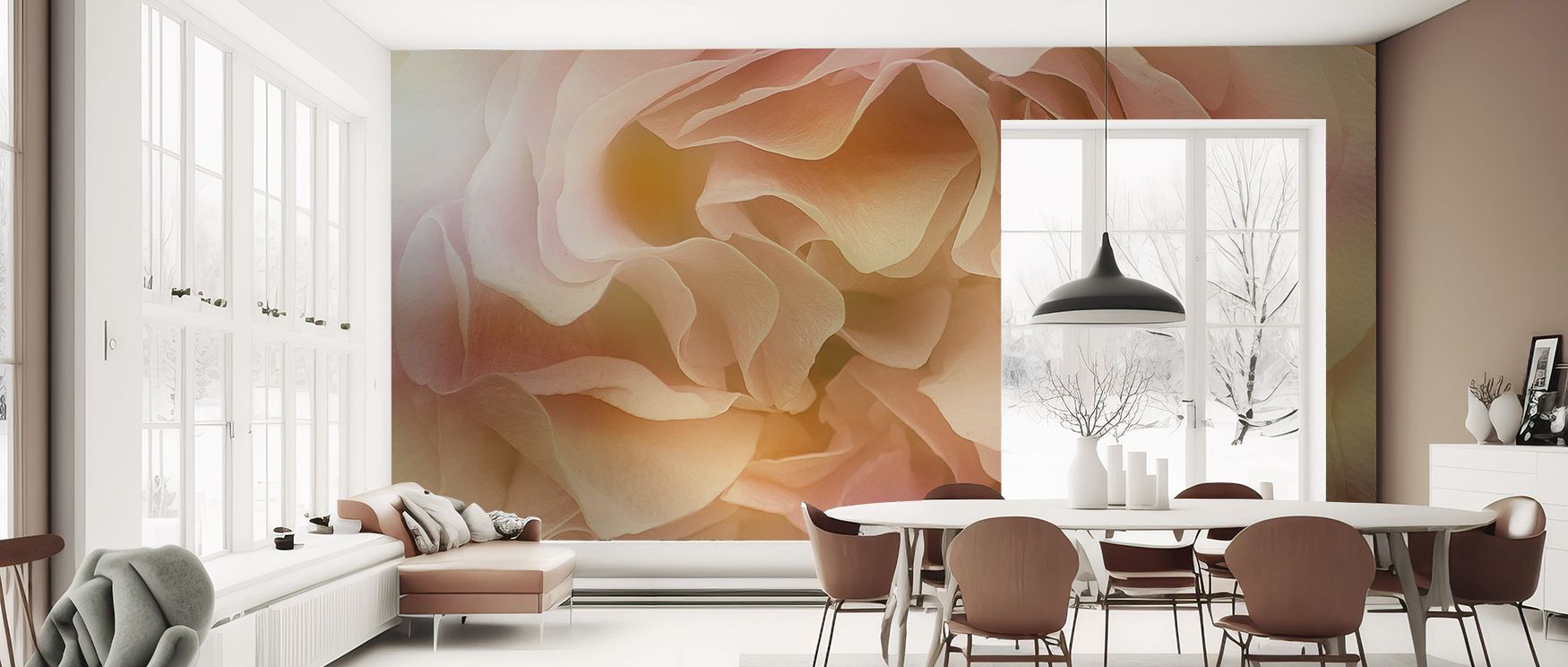 Soft Petals Wallpaper enhances interiors with blossoms layered in muted palette. Its impression sustains calm resonance, enriching spaces with floral artistry. Bedrooms, offices, and living rooms gain inspiration from its influence, which sustains creativ