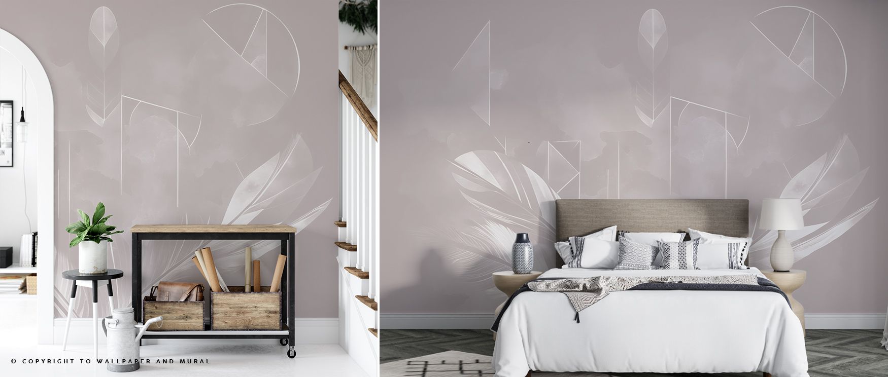 Solid Feather Geometry Warm Wallpaper sustains artistry through feather-inspired motifs rendered in geometric rhythm. Its impression conveys resonance, enriching interiors with sophistication. Bedrooms, living rooms, and offices benefit from its influence