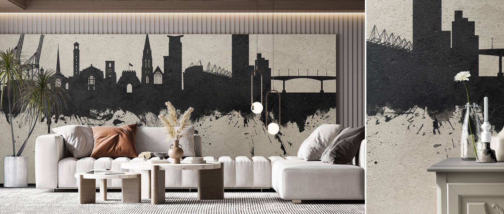 Southampton Skyline Wallpaper conveys sophistication through textured palette layered with city silhouettes. Its impression sustains calm resonance, enriching interiors naturally. Bedrooms, living rooms, and offices gain inspiration from its influence, wh