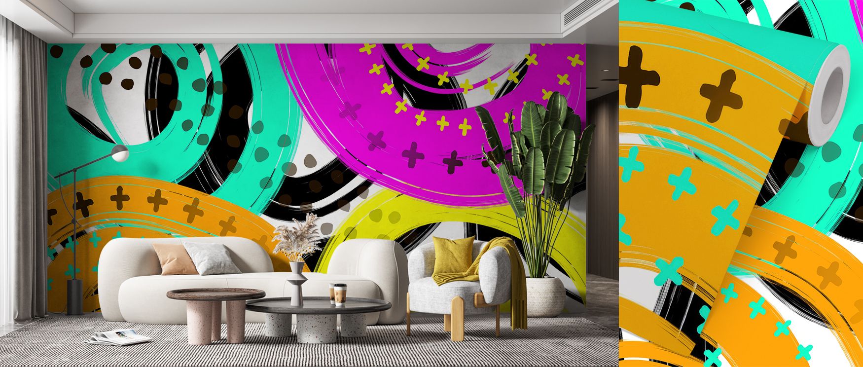 Precision and power characterize the Spinning Wheels Wallpaper as overlapping forms create industrial rhythm and metallic harmony, enriching living rooms or bedrooms with visual strength and elegance. 