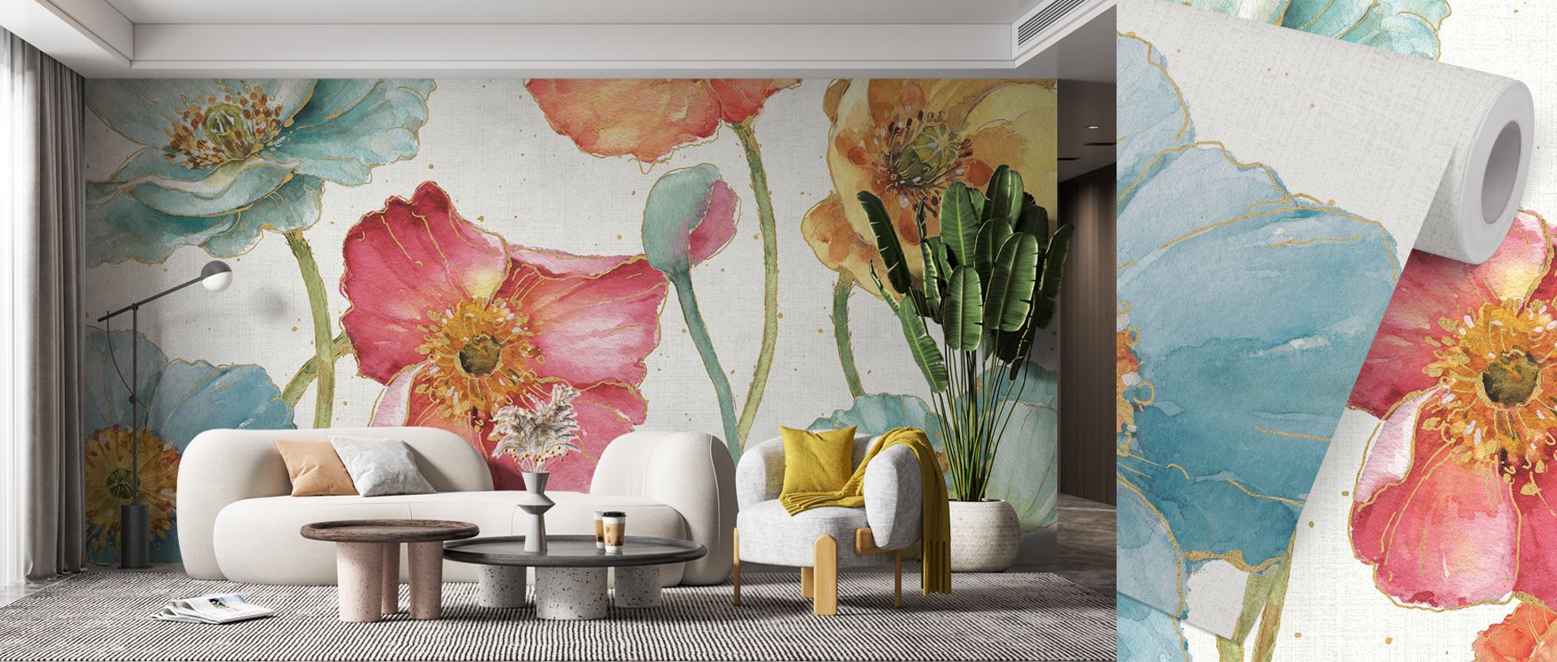 The imagery of Spring Softies Wallpaper evokes renewal through blossoms painted with soft elegance, their light movement suggesting natural calm, creating interiors enriched with floral beauty that shapes bedrooms, offices, or living rooms into tranquil s
