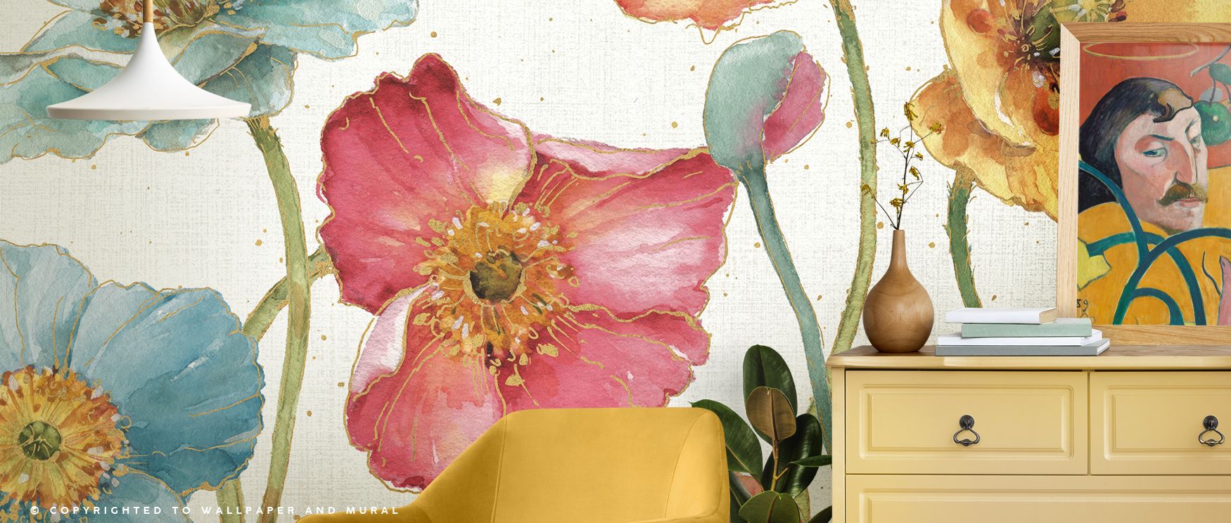 Subtle grace defines Spring Softies Wallpaper as blossoms rendered in airy tones expand with balance, filling offices, bedrooms, or living rooms with floral charm, shaping interiors into spaces that embody serenity, warmth, and seasonal atmosphere of time