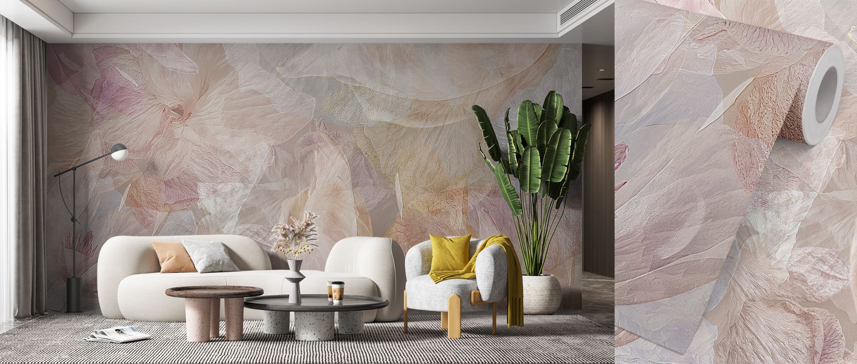 In Spring Tourbillion Wallpaper, forms appear as swirling tides moving through stillness, building walls with rhythm that resonates through bedrooms, offices, or living rooms, filling interiors with artistic motion that sustains elegance and creative atmo