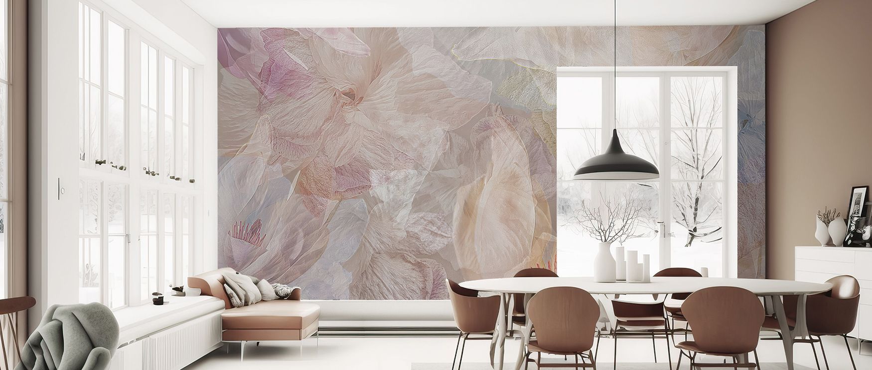 Spring Tourbillion Wallpaper communicates through swirling imagery that enhances depth and rhythm, weaving across surfaces with elegance that uplifts bedrooms, offices, or living rooms into spaces enriched with dynamic decorative artistry and lively atmos