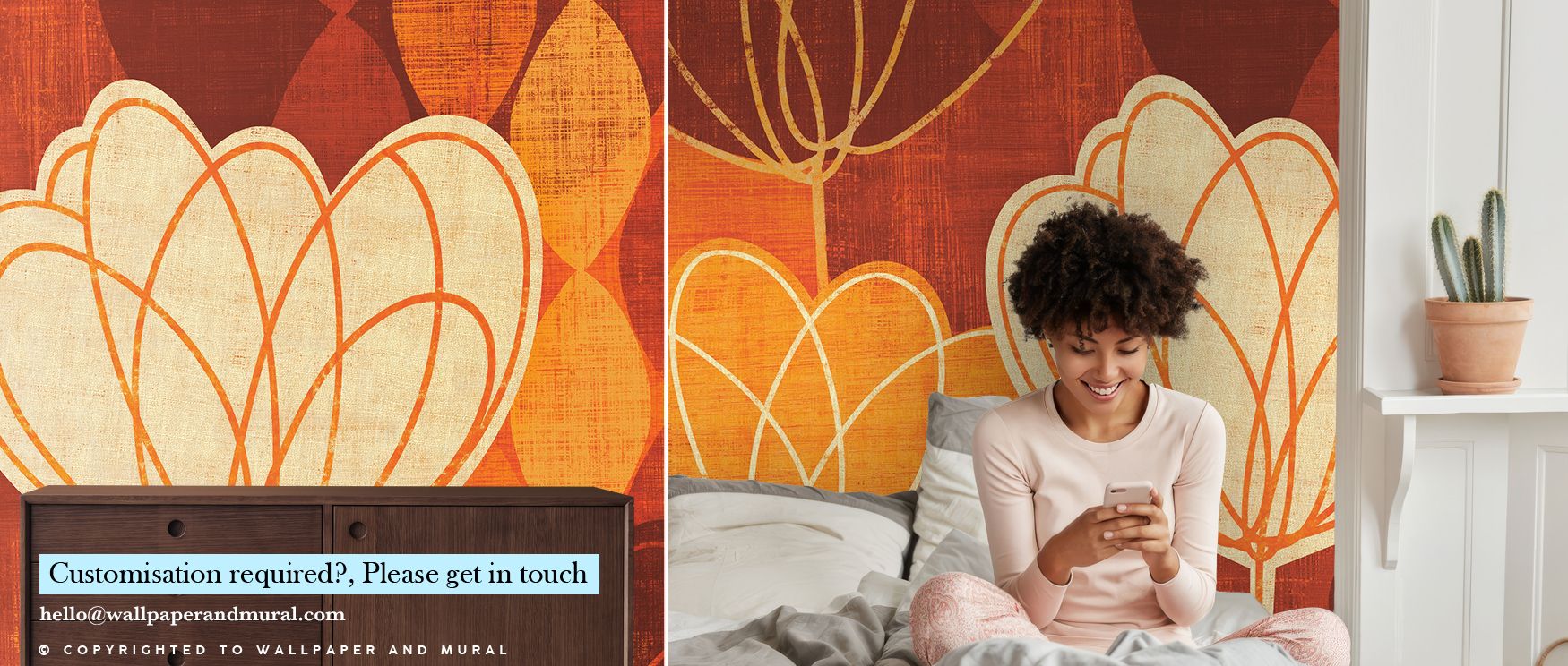 Warmth spreads through Spring Tulips Warm Wallpaper as blossoms expand across surfaces, producing imagery of calm elegance that enhances living rooms, bedrooms, or offices with floral beauty, shaping interiors into tranquil spaces where refinement and ser