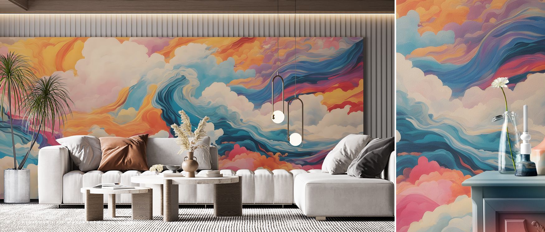 The imagery of Stairway to Heaven Wallpaper shapes atmosphere through light-filled stairways, offering interiors refined backdrop of calmness, transforming bedrooms, offices, or living rooms into settings filled with reflective grace and modern decorative