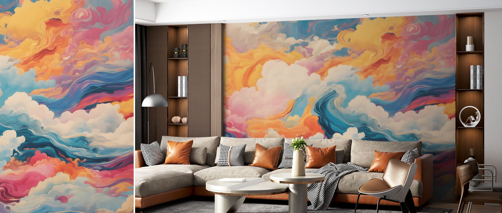 Within Stairway to Heaven Wallpaper, stairway forms extend into airy surfaces, producing imagery of upward rhythm that enriches interiors like bedrooms, offices, or living rooms with charm, reflective atmosphere, and spiritual calm expressed in decorative