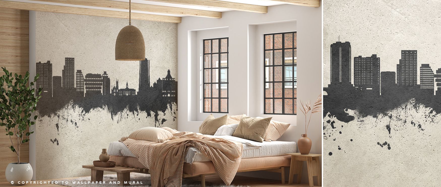 Architectural beauty rises in Stamford Connecticut Skyline Wallpaper, where concrete imagery creates balance of depth and clarity, enriching interiors with atmosphere of heritage and artistry, producing offices, bedrooms, or living rooms filled with decor