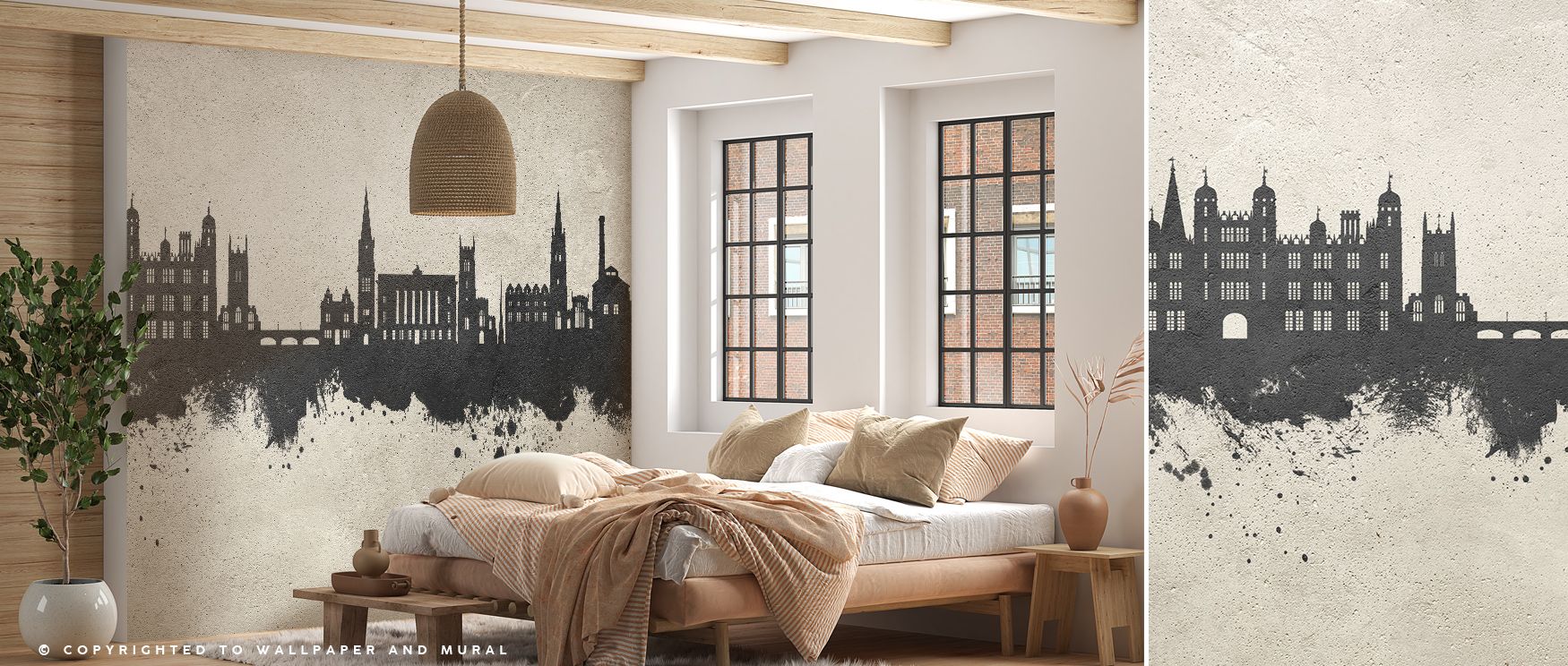 Through textured tones, Stamford England Skyline Concrete Wallpaper creates rhythm across surfaces, producing atmosphere that enriches living rooms, offices, or bedrooms with cultural resonance, decorative artistry, and historical sophistication. 
