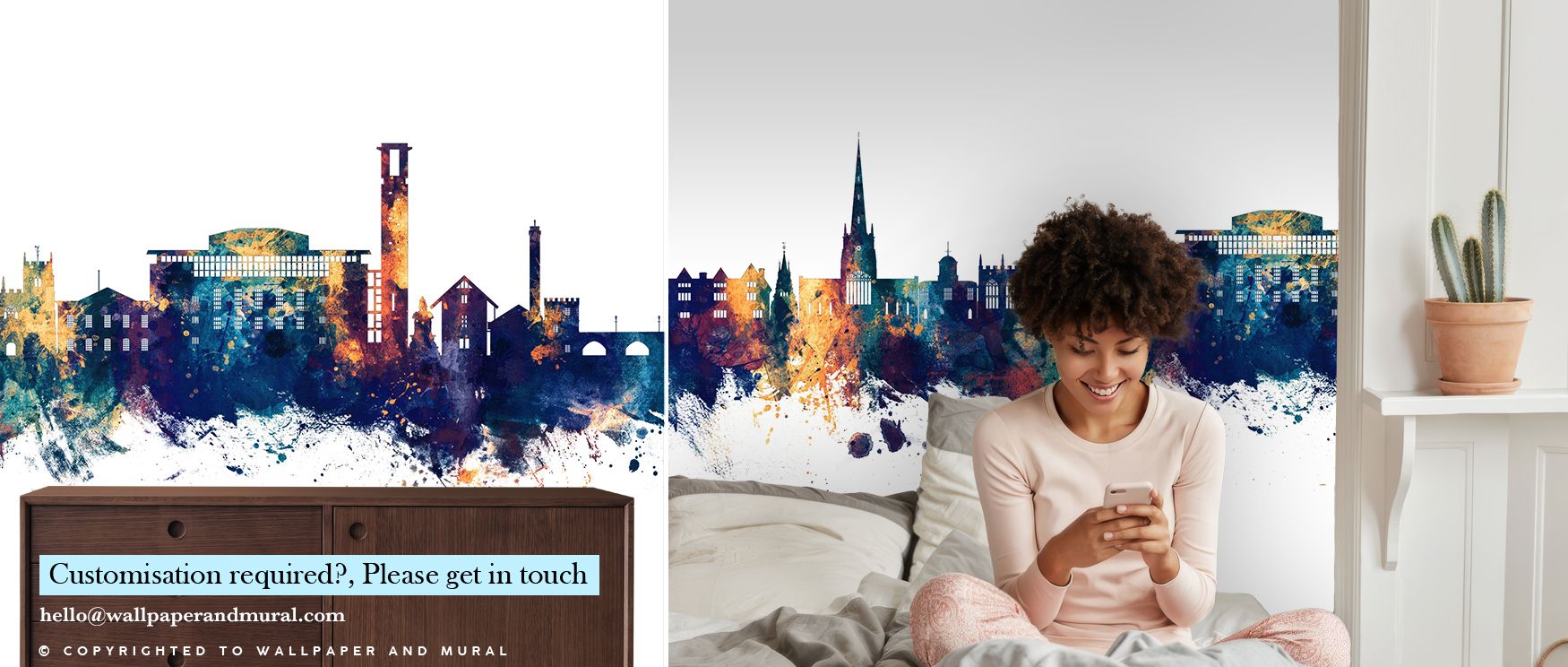 The artistry of Stratford-upon-Avon Skyline Blue & Bronze Wallpaper lies in its ability to combine cultural resonance with modern refinement, enriching bedrooms, offices, or living rooms with decorative imagery. 