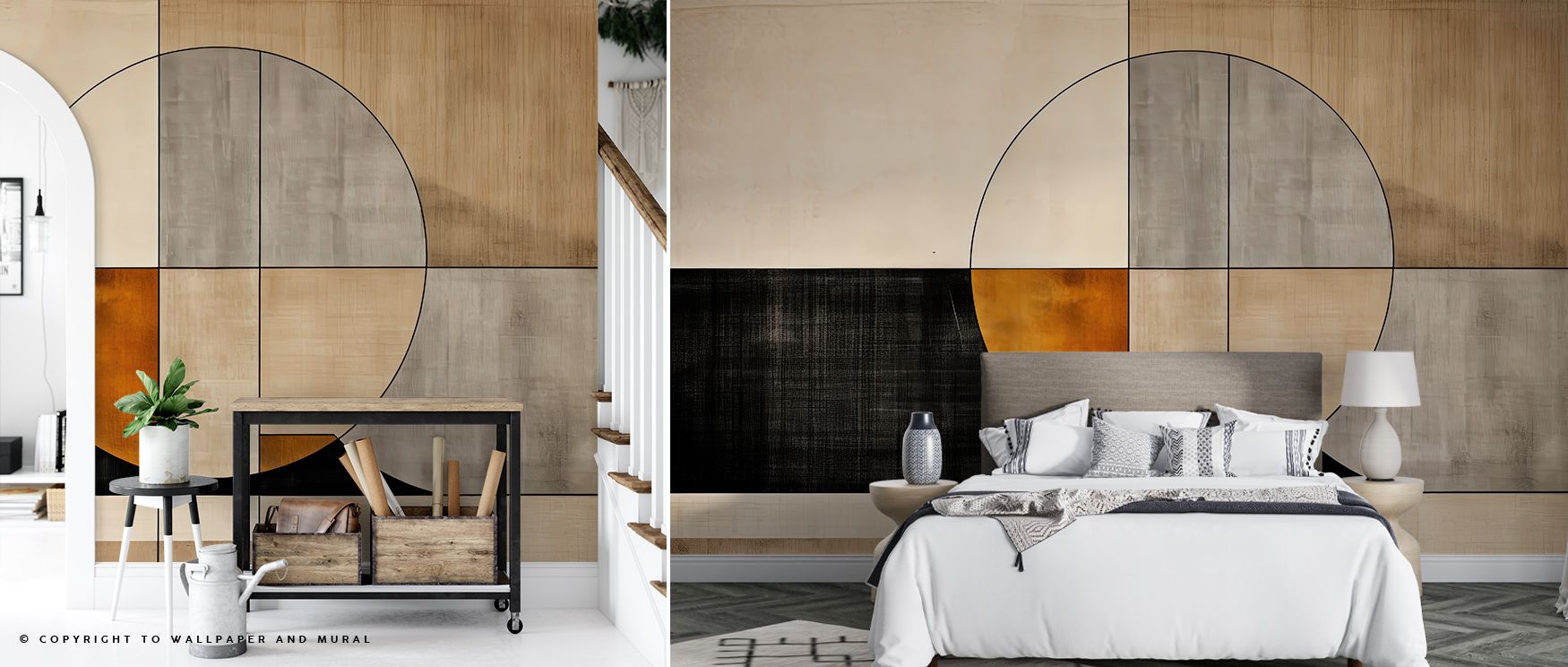 Walls seem to breathe with Strict View Wallpaper as interlocking angles appear to expand and contract, forming layers of contrast that feel alive, energizing living rooms, bedrooms, or offices with a presence of artistic strength and modern elegance. 