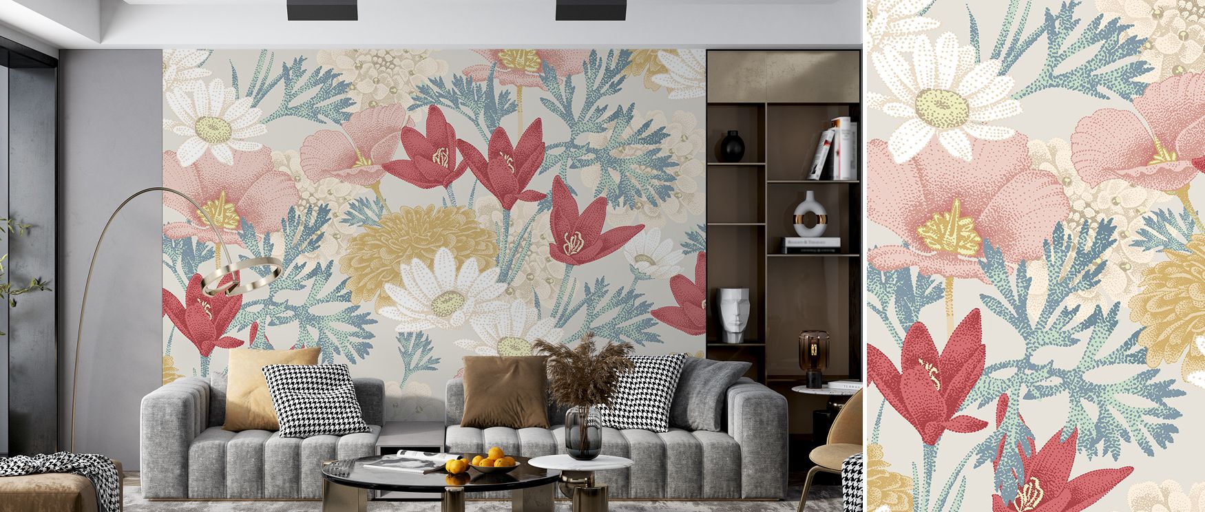 Summer Composition Wallpaper translates the optimism of the season into artistic form, its design imbuing bedrooms, living rooms, or offices with joy, rhythm, and modern vibrancy that celebrate seasonal energy.