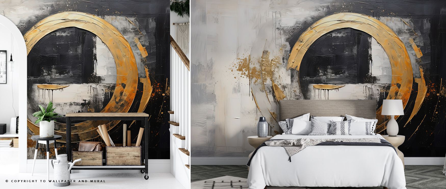 Across Sunny Sphere Wallpaper, glowing patterns of circular imagery emerge in refined rhythm, producing atmosphere that transforms interiors into bedrooms, offices, or living rooms enriched with cultural resonance, decorative charm, and modern refinement.