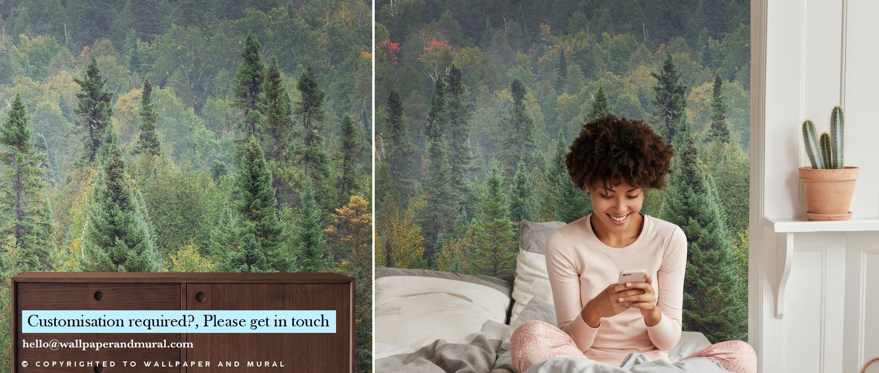 Across Superior Forest Wallpaper, natural tones expand into rhythm of depth, shaping interiors into spaces enriched with calmness, decorative artistry, and refined natural charm, enhancing bedrooms, offices, or living rooms with serenity. 