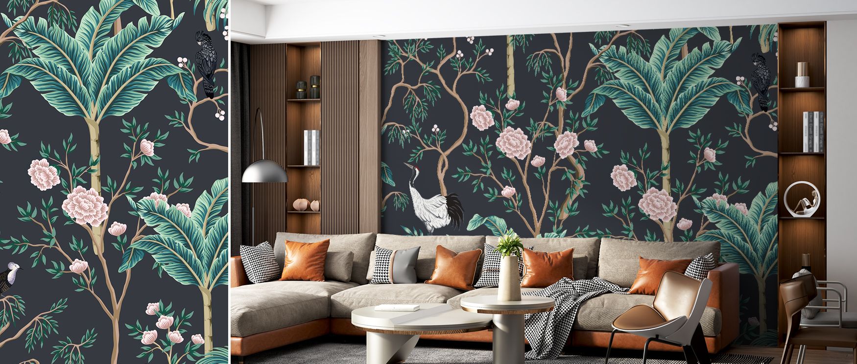 Flourishing gardens in the Garden of Earthly Delights Scene Wallpaper capture imagination with layered vibrancy and beauty. The imagery makes interiors lively, balanced, and serene. Ideal for bedrooms, living areas, or lounges, its artistic presence enhan