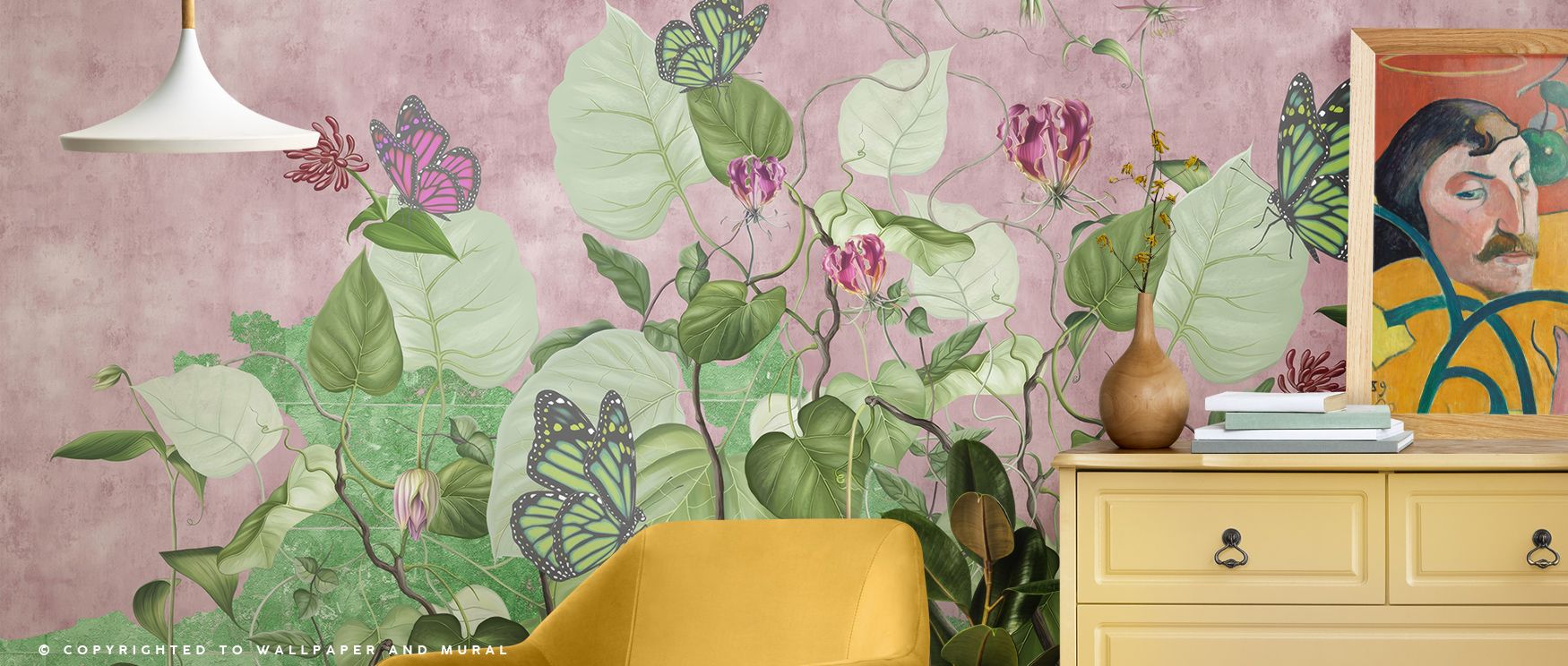 The Butterfly Effect Wallpaper reveals elegance in imaginative rhythm, butterflies producing imagery that enriches bedrooms or offices with atmosphere of decorative artistry, whimsical presence, and timeless charm. 