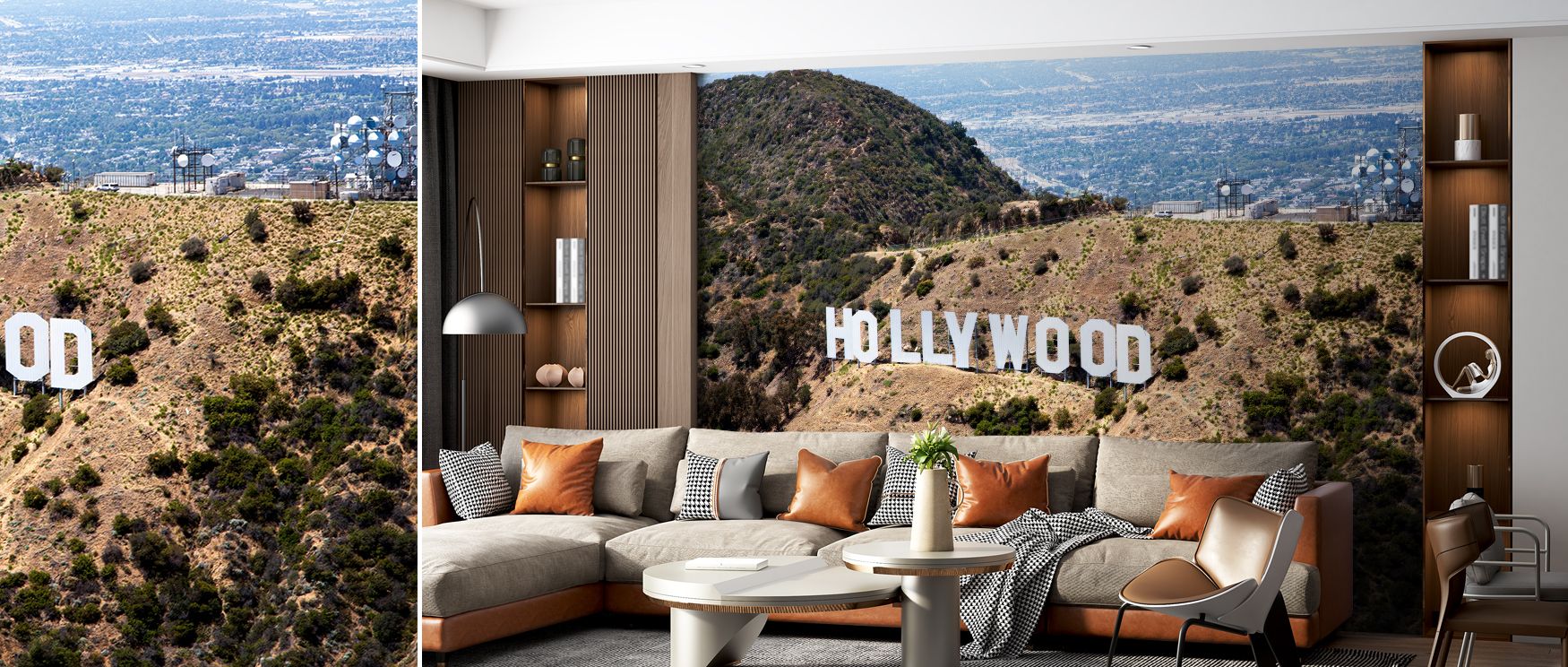 Bold recognition comes alive in the Hollywood Sign Iconic Landmark Wallpaper, a design that enriches rooms with cultural personality. Its timeless imagery balances simplicity and bold energy, creating interiors with presence. Perfect for bedrooms, living 