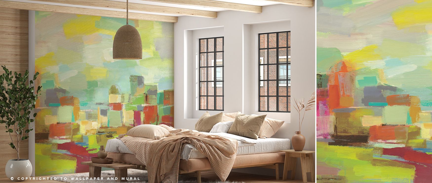 Flowing water and softened silhouettes define the Town by the River Scenic Wallpaper, where quiet charm radiates from every detail. The design enriches interiors with atmosphere of calm and balance, creating timeless decorative presence. Walls glow with r