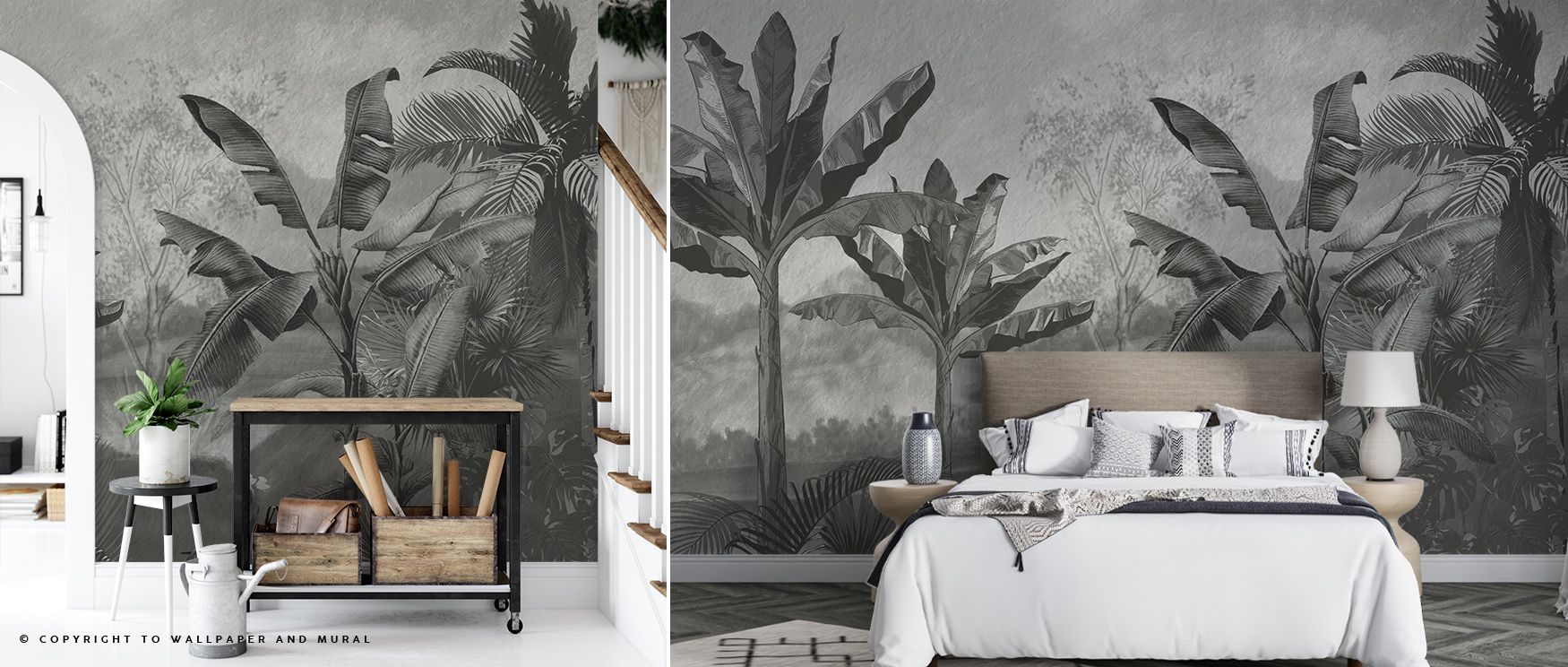 Through Tropical Banana Plant Sketch Botanical Wallpaper, delicate sketches form flowing imagery alive with elegance. Each line enhances atmosphere, creating walls filled with calm charm. Interiors glow with botanical refinement, turning into serene space