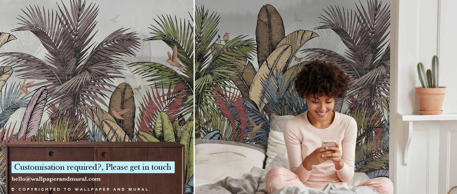 The Tropical Evergreen Bright Nature Wallpaper captures vitality as evergreen motifs expand with bold rhythm, creating visual energy across walls. Each pattern resonates with freshness, enriching interiors with cultured artistry. Bedrooms or living rooms 