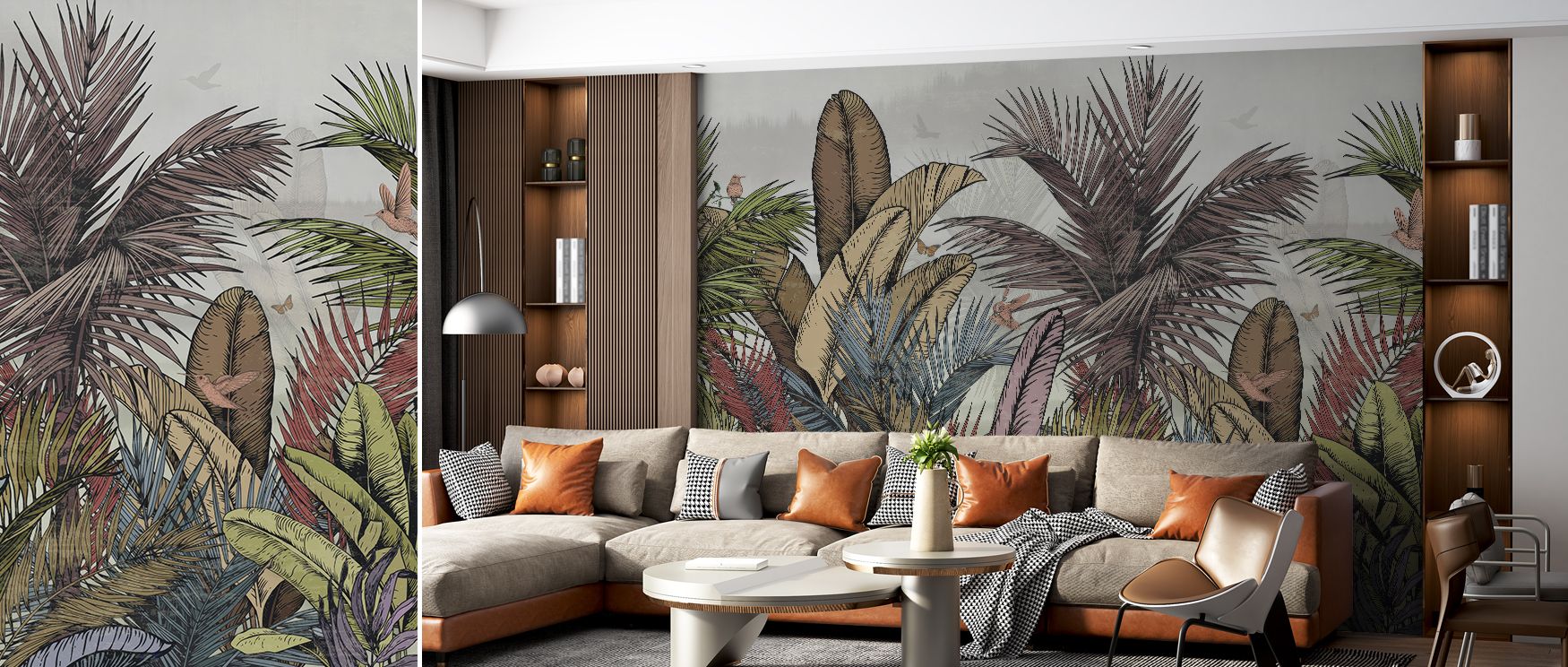 Tropical Evergreen Bright Nature Wallpaper embodies vitality as bold foliage flows with radiant energy across the surface. The design enriches walls with vibrancy, enhancing interiors gracefully. Its lively charm creates atmosphere of freshness, offering 