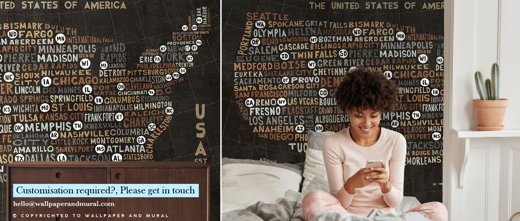 Radiant geometry defines US City Map Black Urban Wallpaper, where intricate maps stretch gracefully across surfaces. Each detail enhances atmosphere with refinement, turning walls into landscapes of artistry. Interiors glow with sophistication, offering o